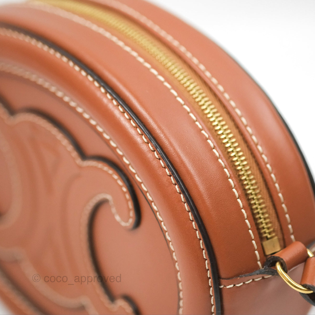 Celine Oval Bag Cuir Triomphe Tan Calfskin
