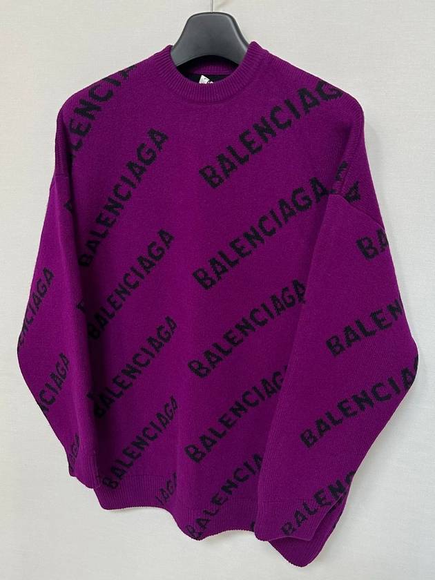 Luxury Balenciaga  Logo over knit sweater 110