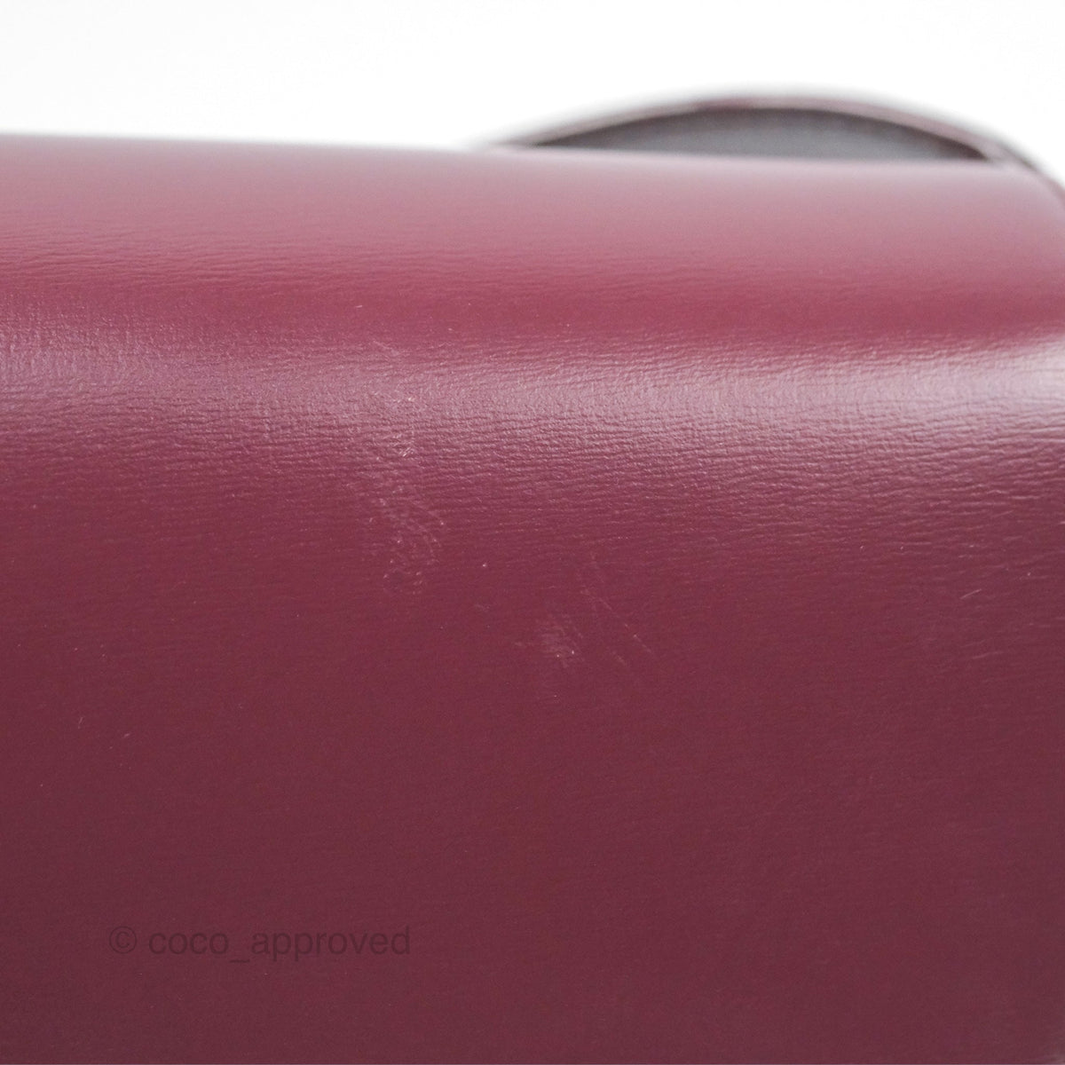 Celine Medium Triomphe Acai Burgundy Shiny Calfskin