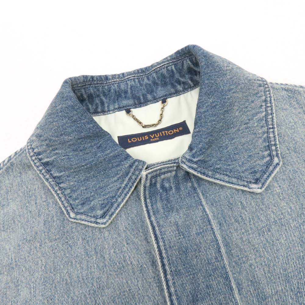 Louis Vuitton Short Sleeve Denim Workwear Monogram  y 1ABLDF XS Size  Clothes Apparel Fashion Fine s