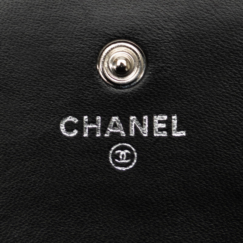 CHANEL CAMERIA COCOMARK Long Wallet Black   CHANEL