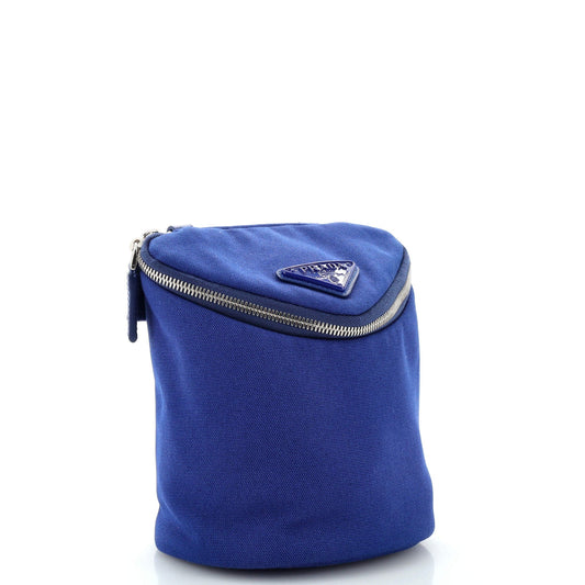 Zipped Triangle Crossbody Bag Canvas