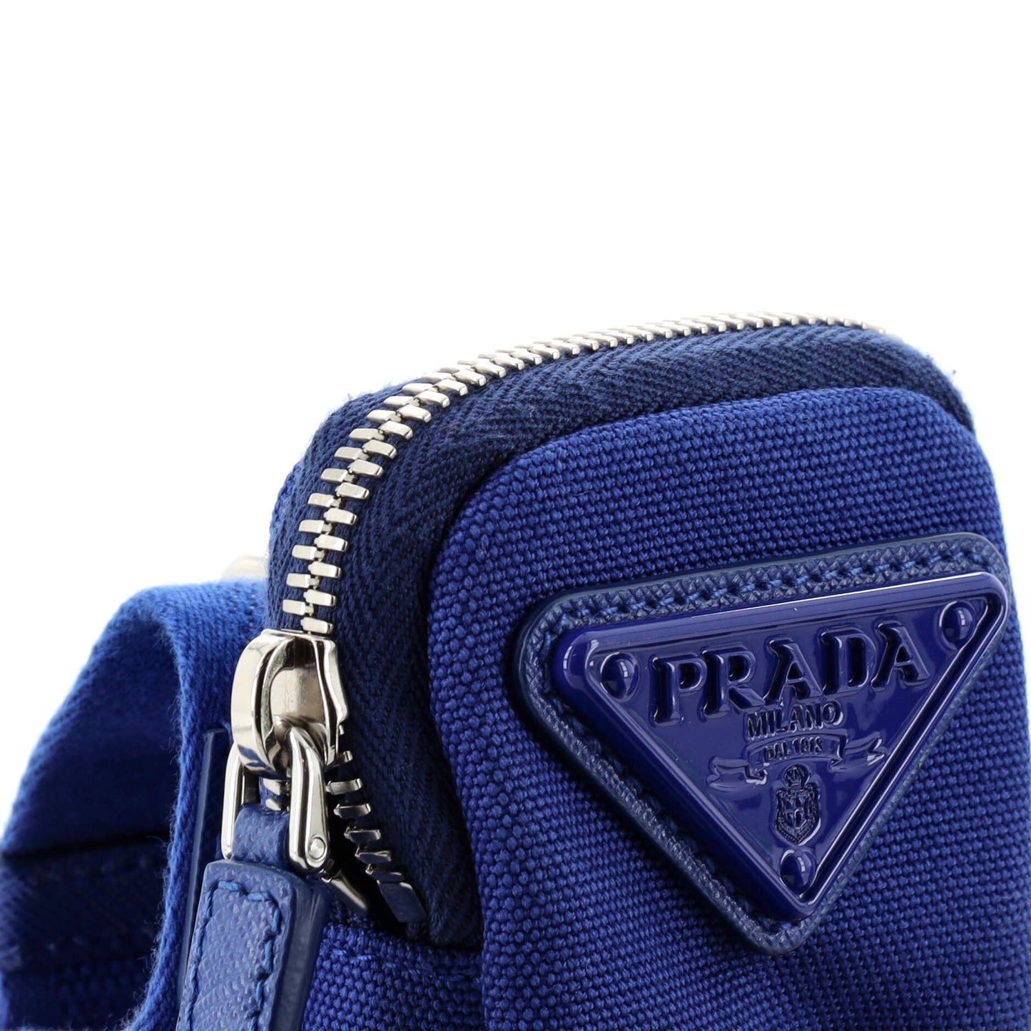 Zipped Triangle Crossbody Bag Canvas