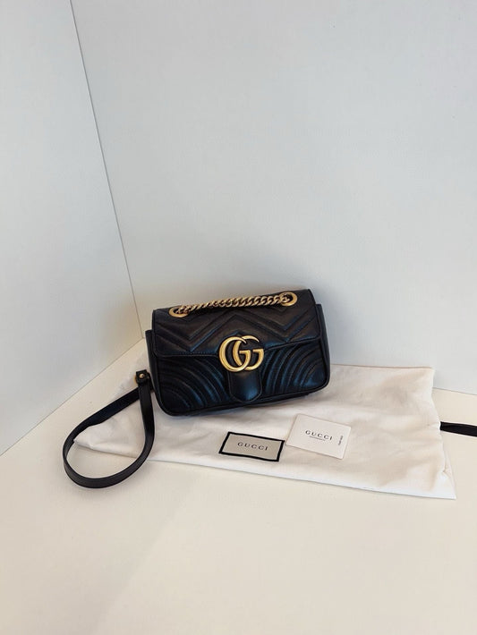 Gucci Marmont  bag black **cm