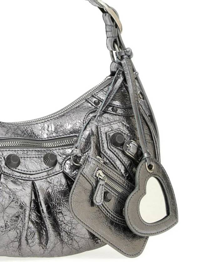 Luxury Balenciaga  Le Cagole Small Shoulder Bag Silver