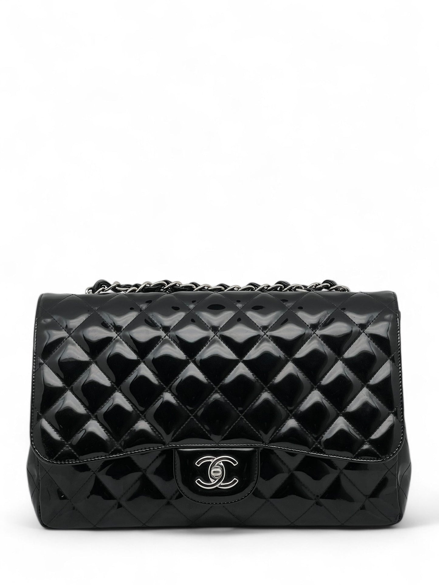 Chanel - Sac Timeless Jumbo cuir vernis