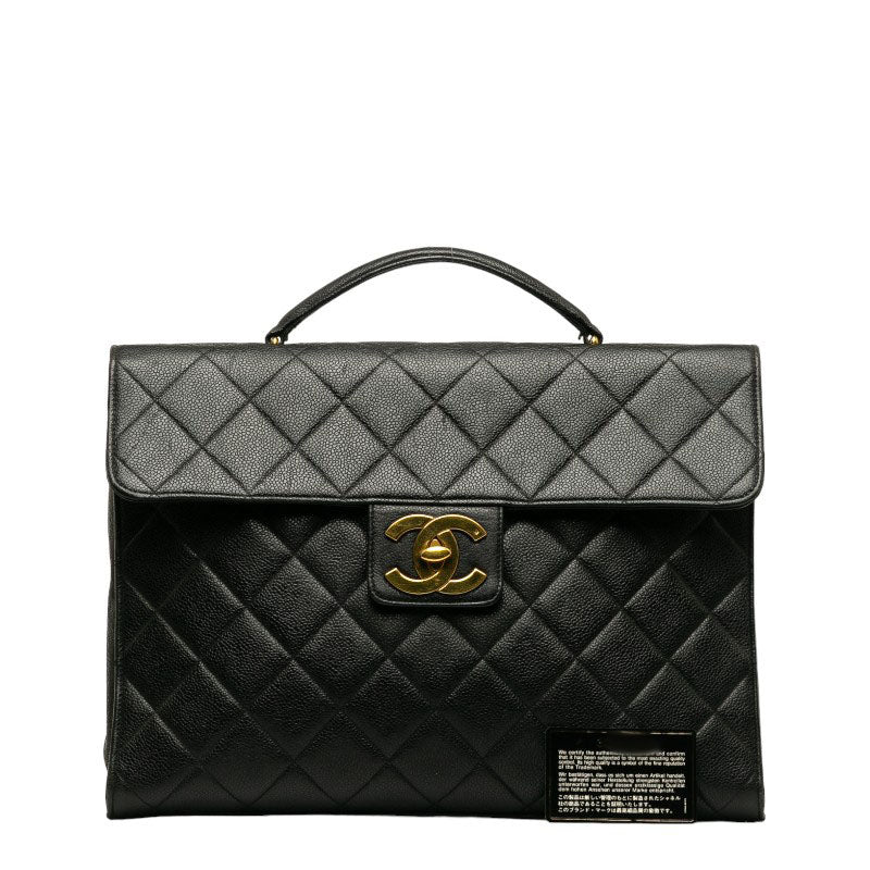 Chanel Matrases Cocomark HandBags Briefcase Black Caviar   Chanel