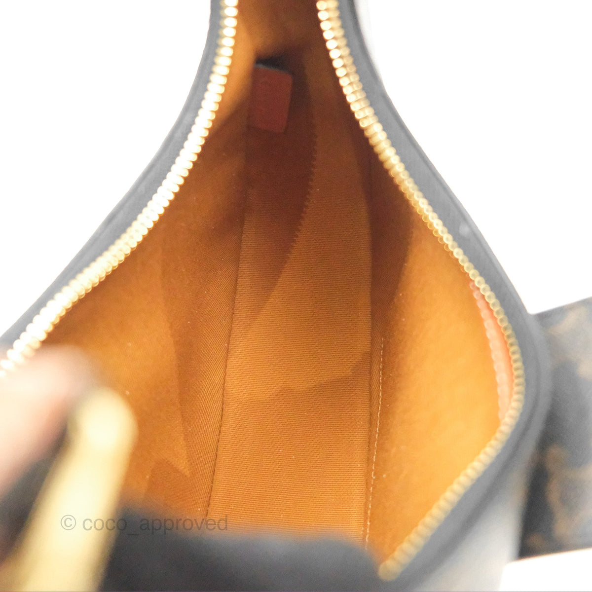 Celine Medium Ava Triomphe Bag Triomphe Canvas Tan Calfskin