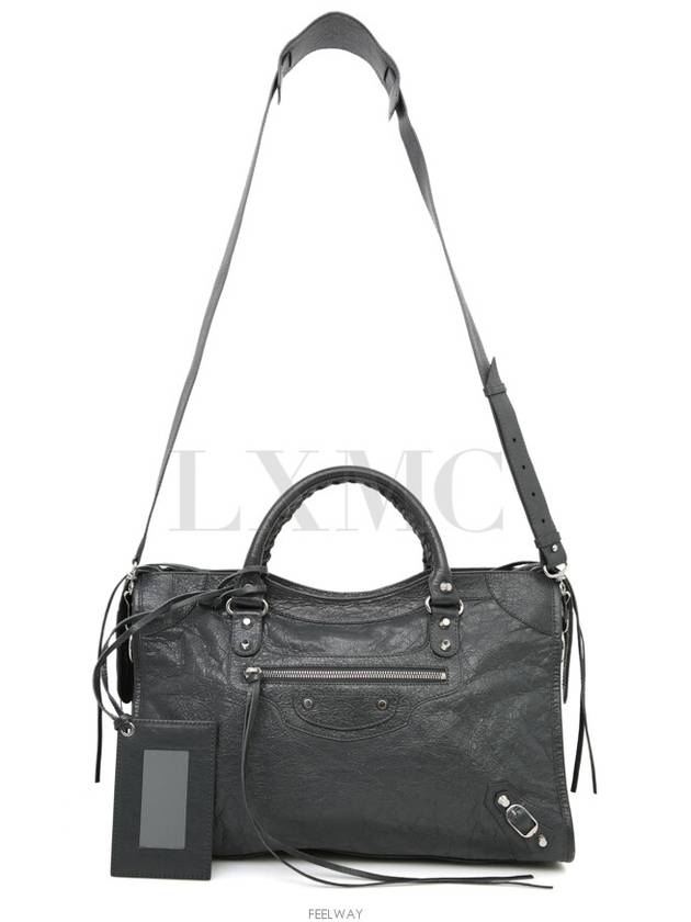 Luxury Balenciaga  City motor bag gray 505550 cross