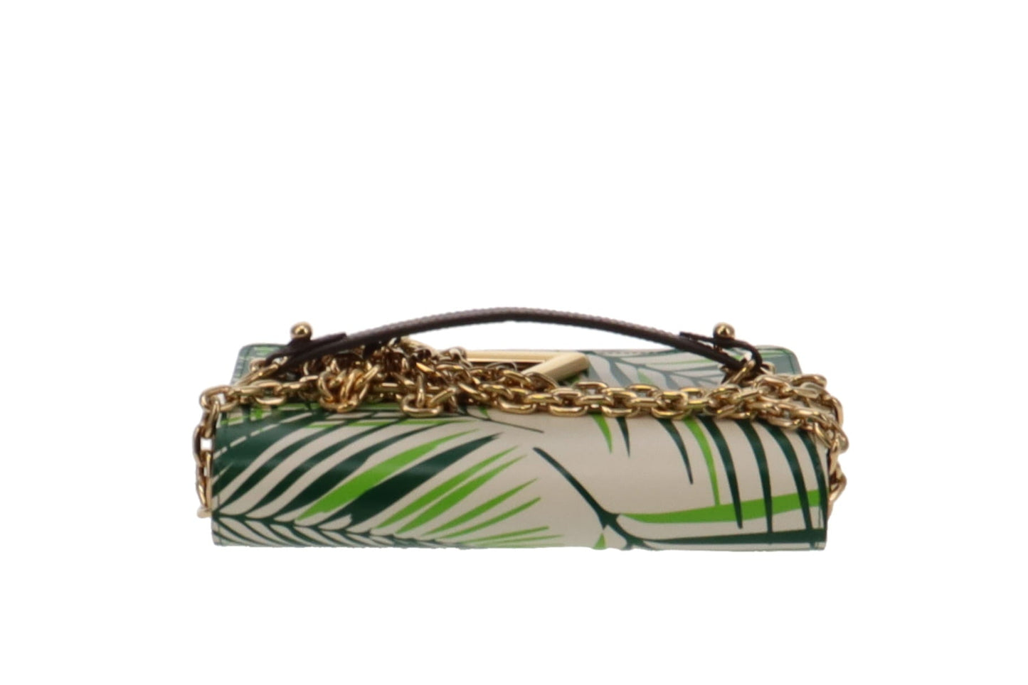 Louis Vuitton Twist Chain Wallet Limited Edition Palm Print Leather with Monogram Canvas