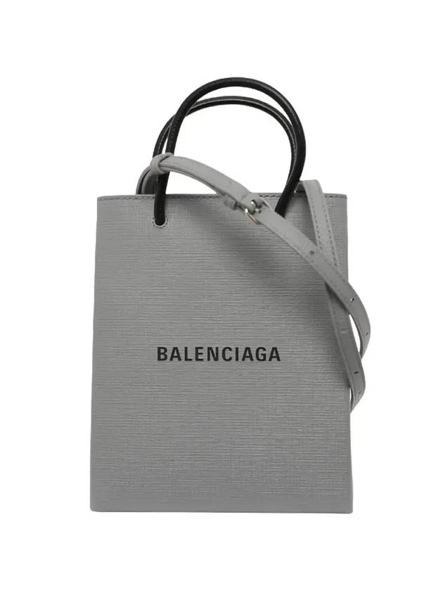 Luxury Balenciaga  Logo Top Handle Tote Bag Grey