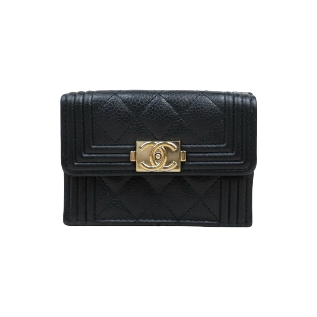 Good ( Rank AB)｜Chanel Caviar Skin Black Wallet Made In 2019-2020Year｜25052917