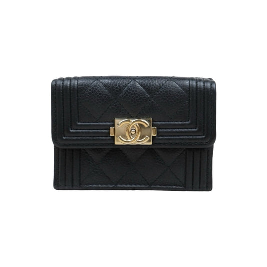 Good ( Rank AB)｜Chanel Caviar Skin Black Wallet Made In 2019-2020Year｜25052917