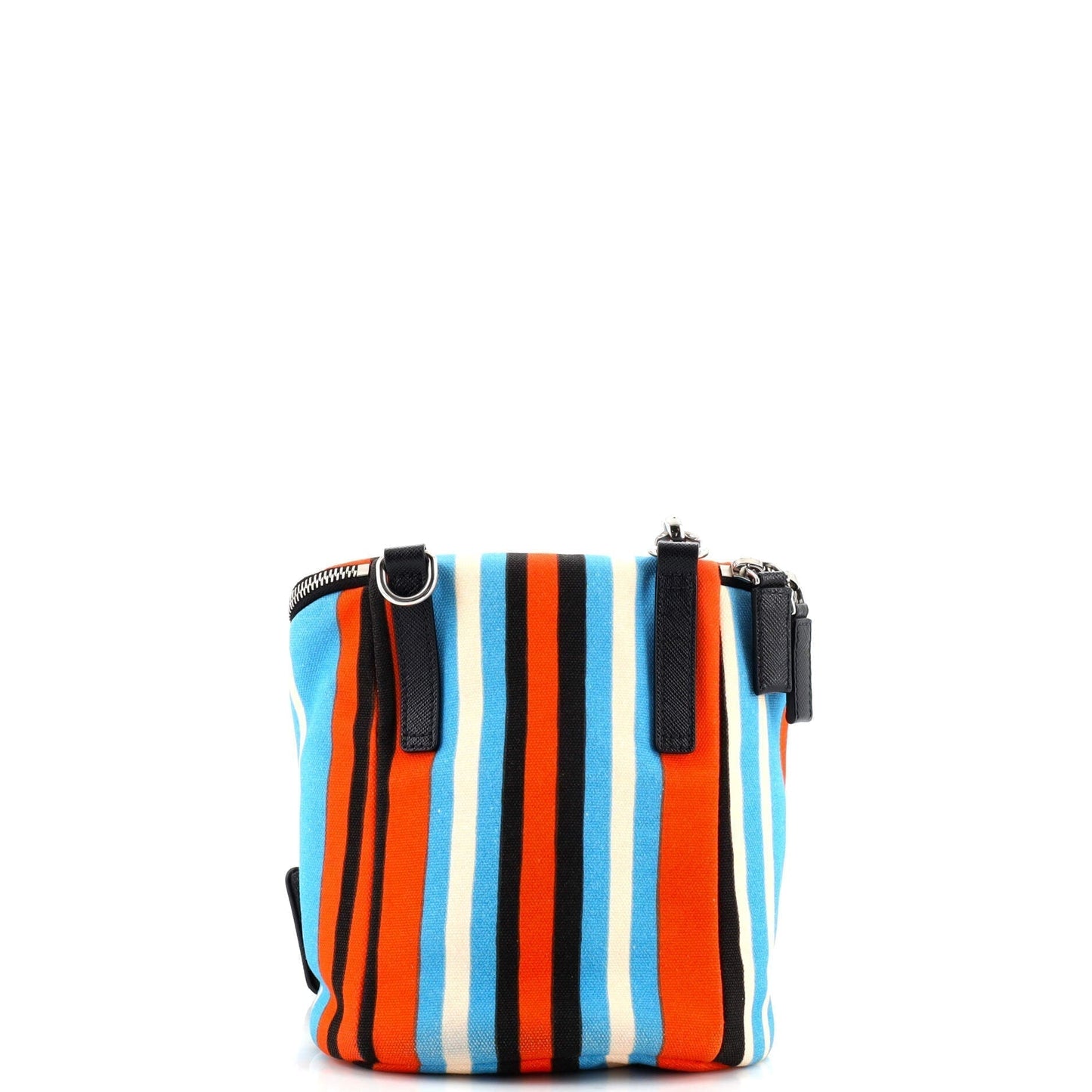 Zipped Triangle Crossbody Bag Printed Canvas