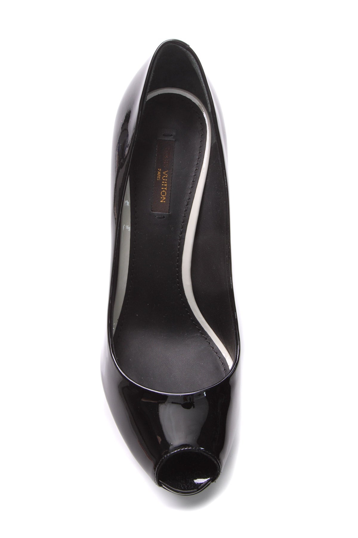 Patent Eyeline Peep-Toe Pumps - Size 40