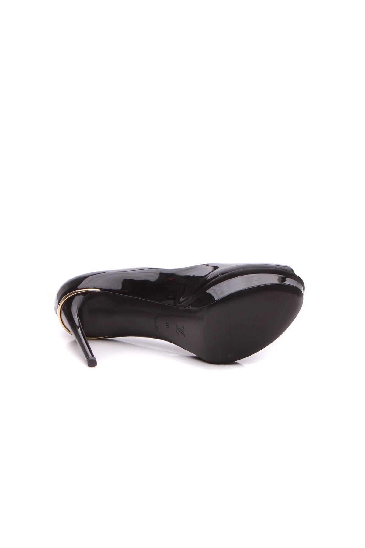 Patent Eyeline Peep-Toe Pumps - Size 40