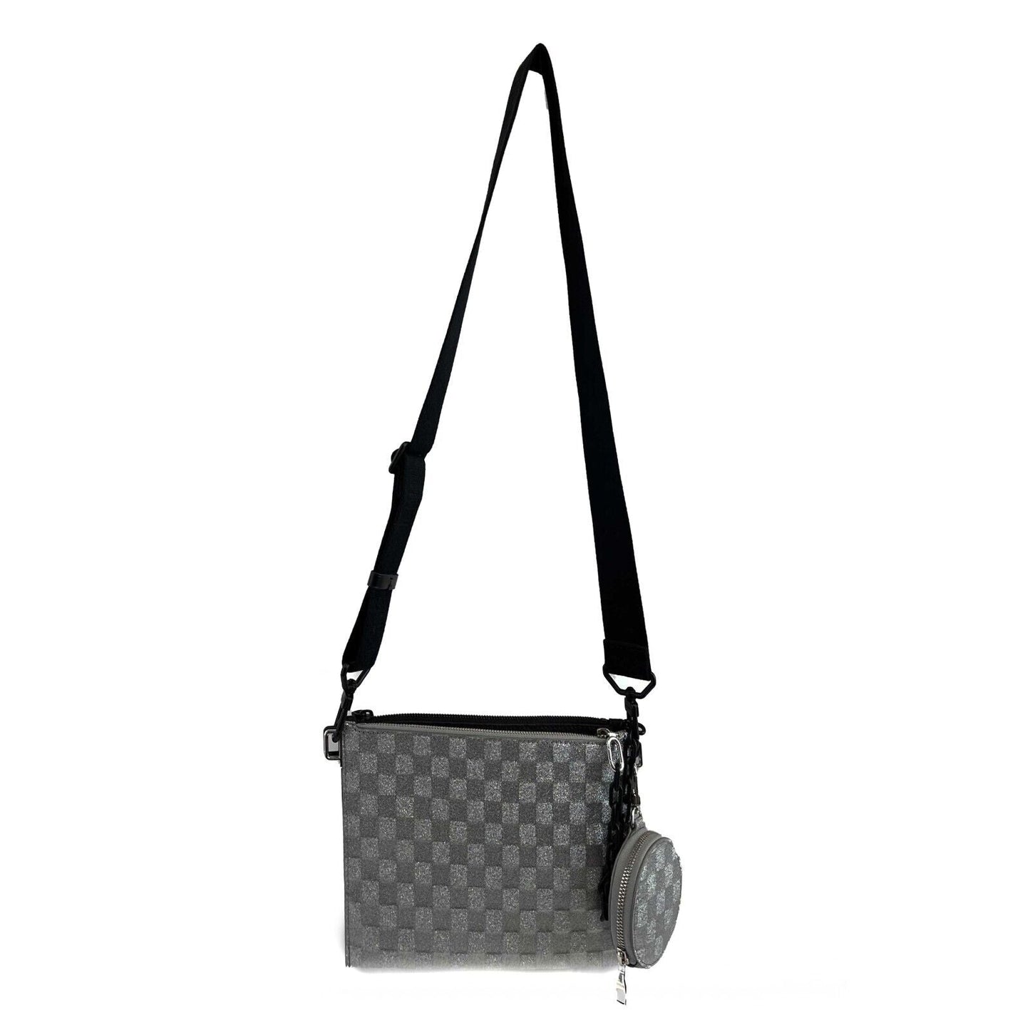 LOUIS VUITTON New w/o Tags Trio LV x Virgil Aboloh Black Silver Crossbody Bag