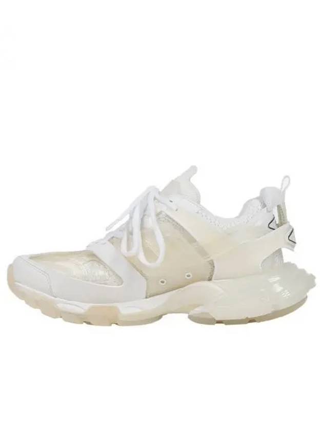 Luxury Balenciaga  Track Clear Sole Low Top Sneakers White