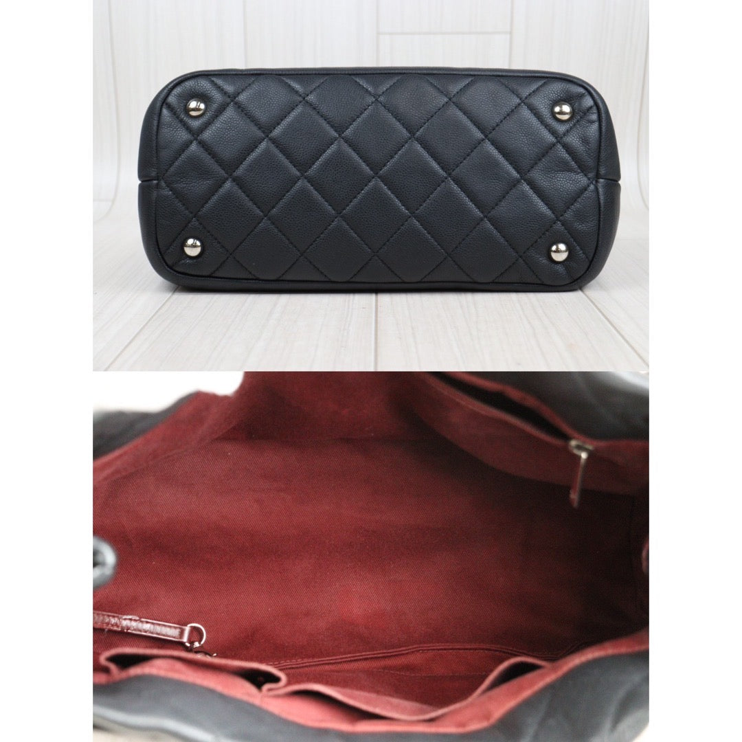 Rank AB ｜ CHANEL Matrasse GST Chain Tote Bag Caviar Skin Black  Made In 2010-2011 Year｜24021907