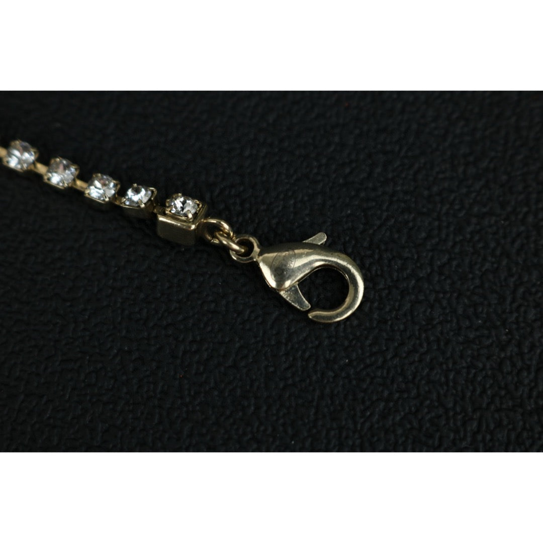 Excellent（Rank SA）｜ CHANEL Coco Mark Four leaf clover Rhinestone Necklace｜X25030108