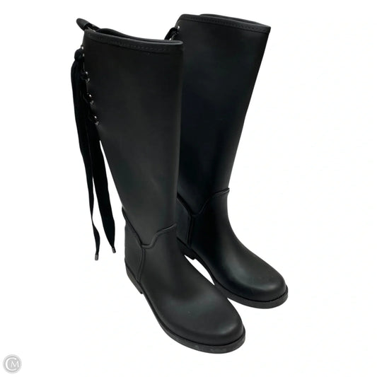 Boots Designer By Coach In Black, Size: 7