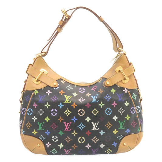 LOUIS VUITTON Monogram Multicolor Greta Shoulder Bag Black M40196 LV Auth 28474A