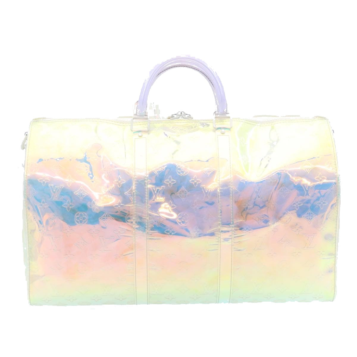 LOUIS VUITTON Monogram Prism Keepall Bandouliere 50 BostonBag M53271 Auth 28628A