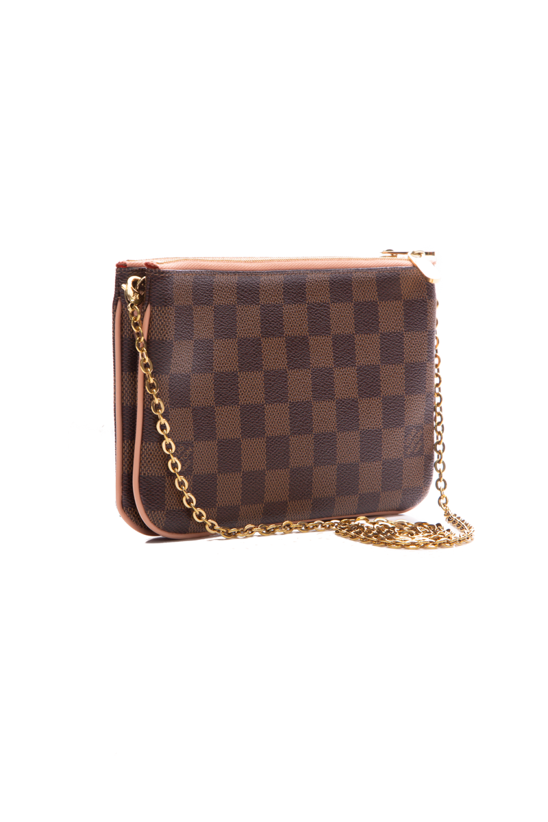 Double Zip Pochette Bag