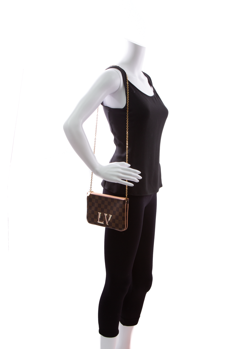 Double Zip Pochette Bag