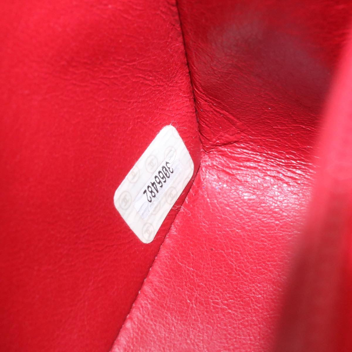 Top Quality Chanel Matelasse Chain New Shoulder Bag Lamb Skin Turn Lock Red CC Auth 28661A