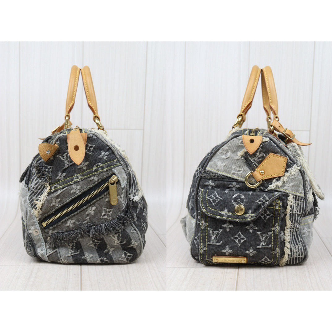 Rank AB ｜ LV Monogram Denim Speedy 30 Hand Bag ｜24042201