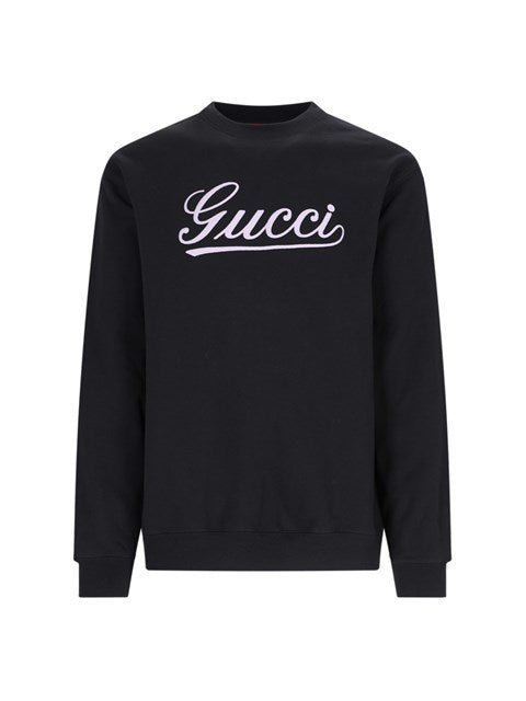 Gucci Men Logo Crewneck Sweatshirt