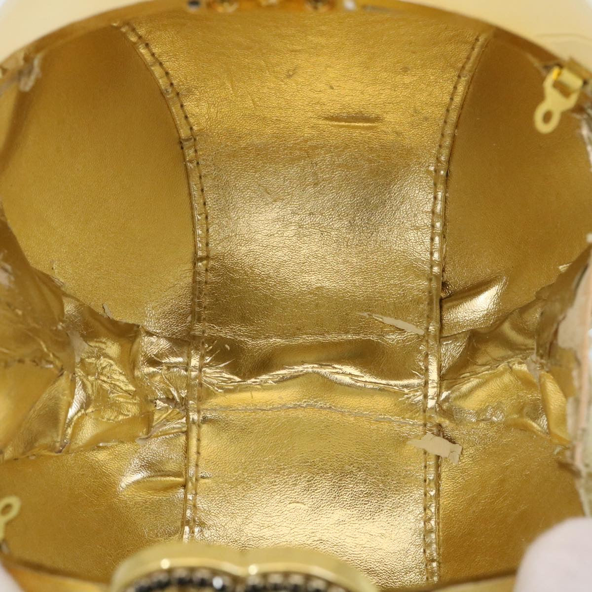Top Quality Chanel COCO Mark Stone Shoulder Bag Dubai Limited 2016 Gold CC Auth 28880A
