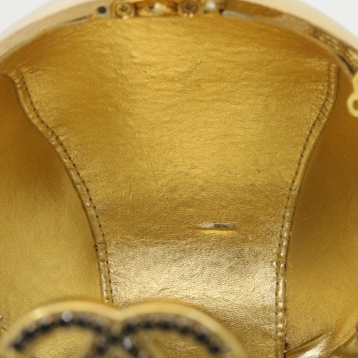 Top Quality Chanel COCO Mark Stone Shoulder Bag Dubai Limited 2016 Gold CC Auth 28880A