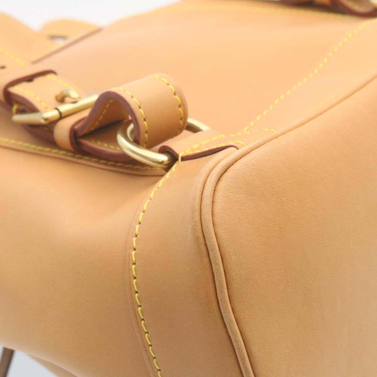 LOUIS VUITTON Nomad Leather Montsouris MM ShoulderBag SP order Beige Auth 28931A