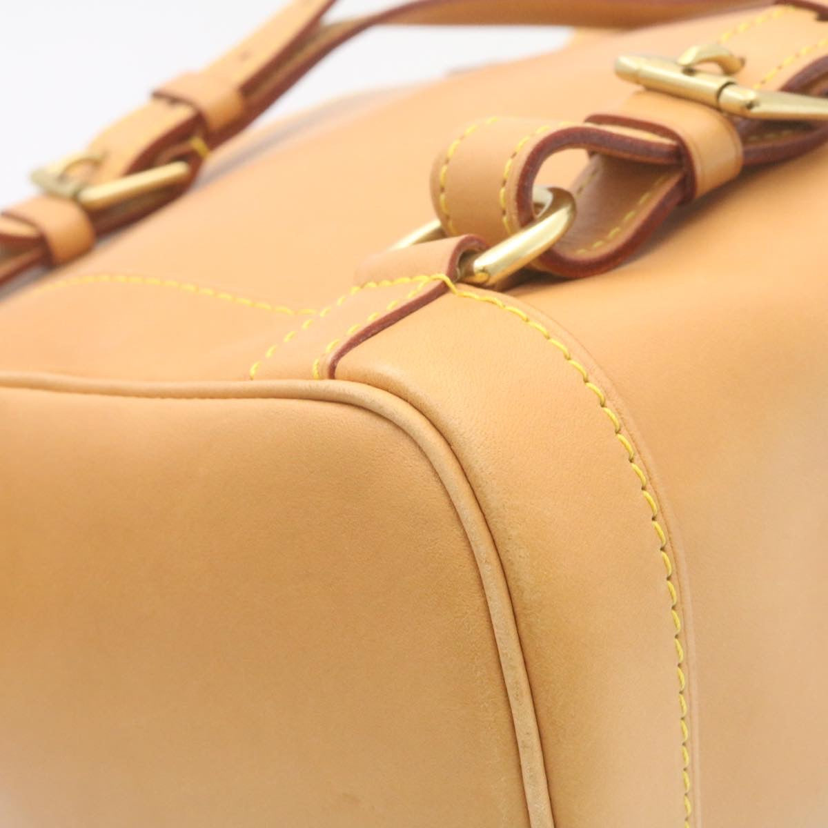LOUIS VUITTON Nomad Leather Montsouris MM ShoulderBag SP order Beige Auth 28931A
