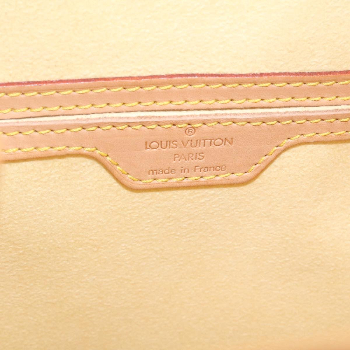 LOUIS VUITTON Nomad Leather Montsouris MM ShoulderBag SP order Beige Auth 28931A