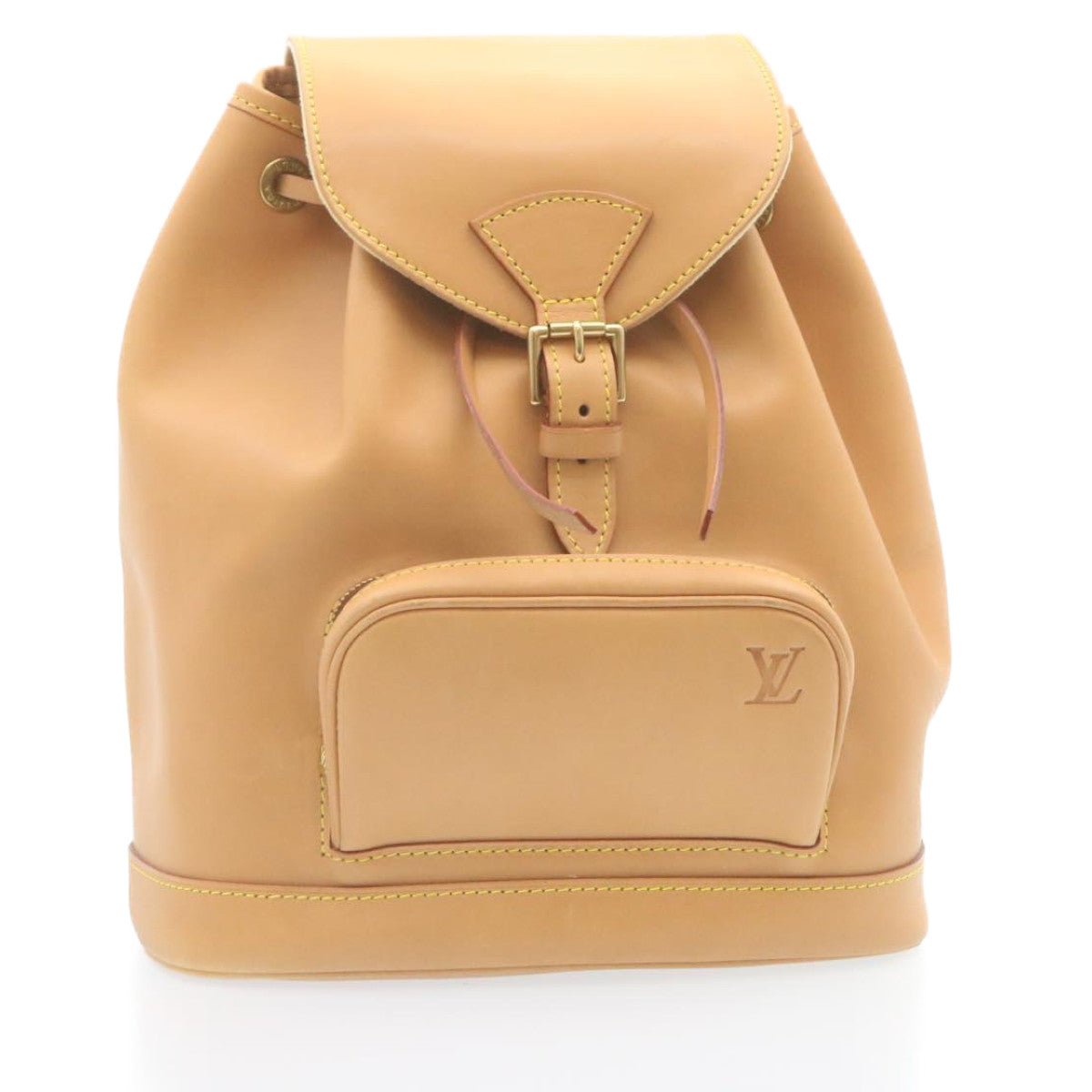 LOUIS VUITTON Nomad Leather Montsouris MM ShoulderBag SP order Beige Auth 28931A