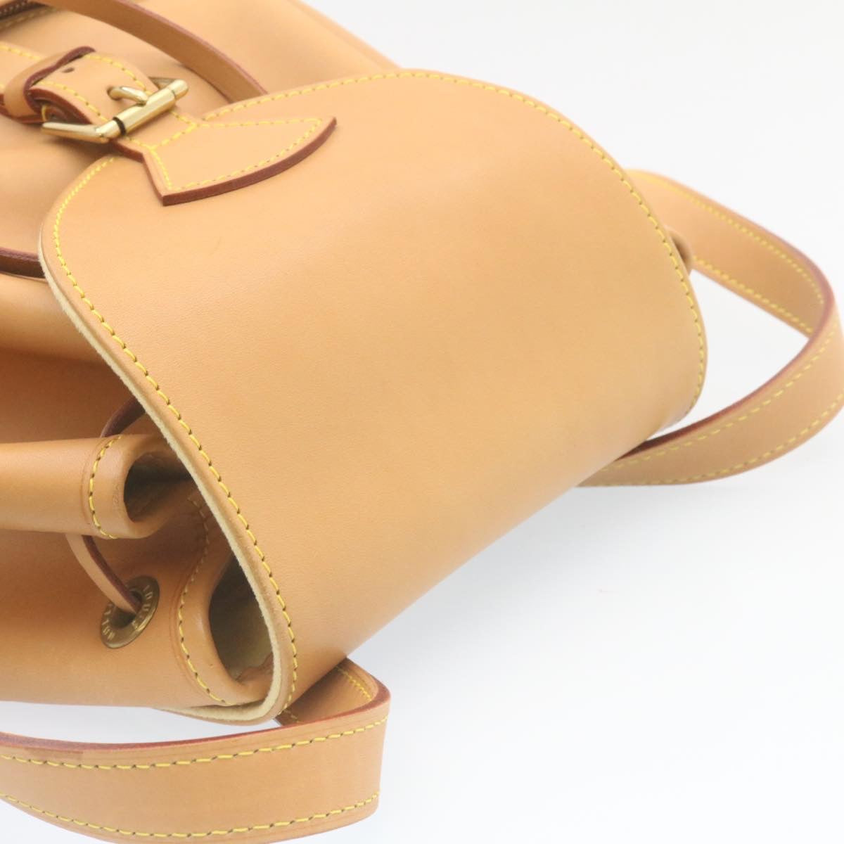 LOUIS VUITTON Nomad Leather Montsouris MM ShoulderBag SP order Beige Auth 28931A
