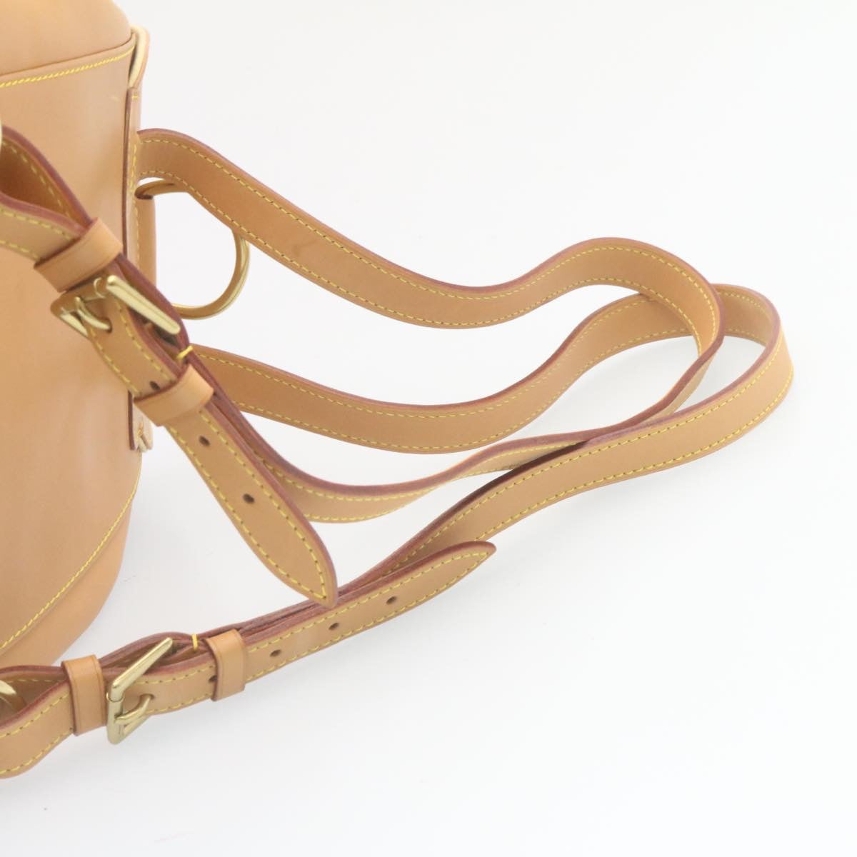 LOUIS VUITTON Nomad Leather Montsouris MM ShoulderBag SP order Beige Auth 28931A