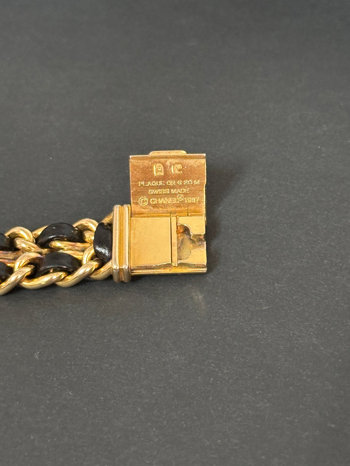 Chanel Premiere Quartz Watch Gold 1987 L size