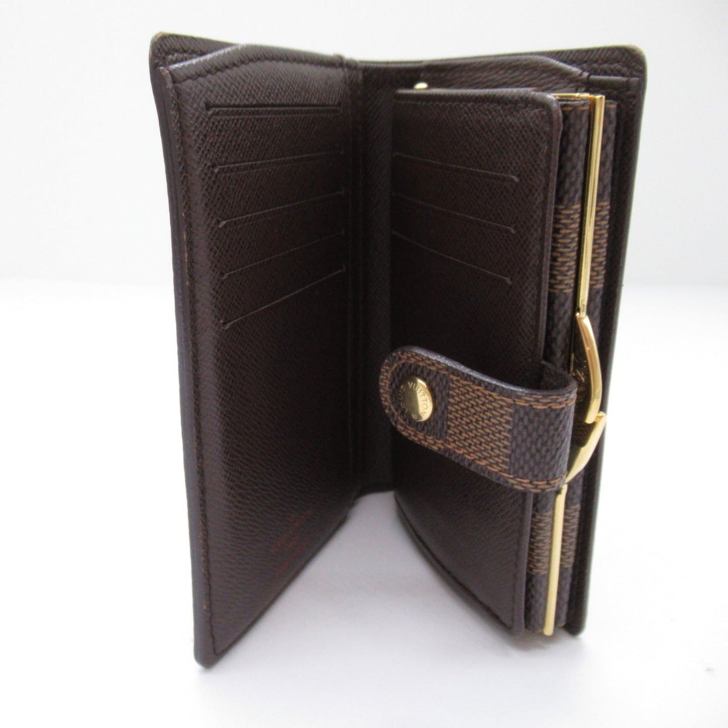 Louis Vuitton Portefolio Vienna Double Fold Wallet Wallet PVC Coated Canvas Damier  Brown N61674