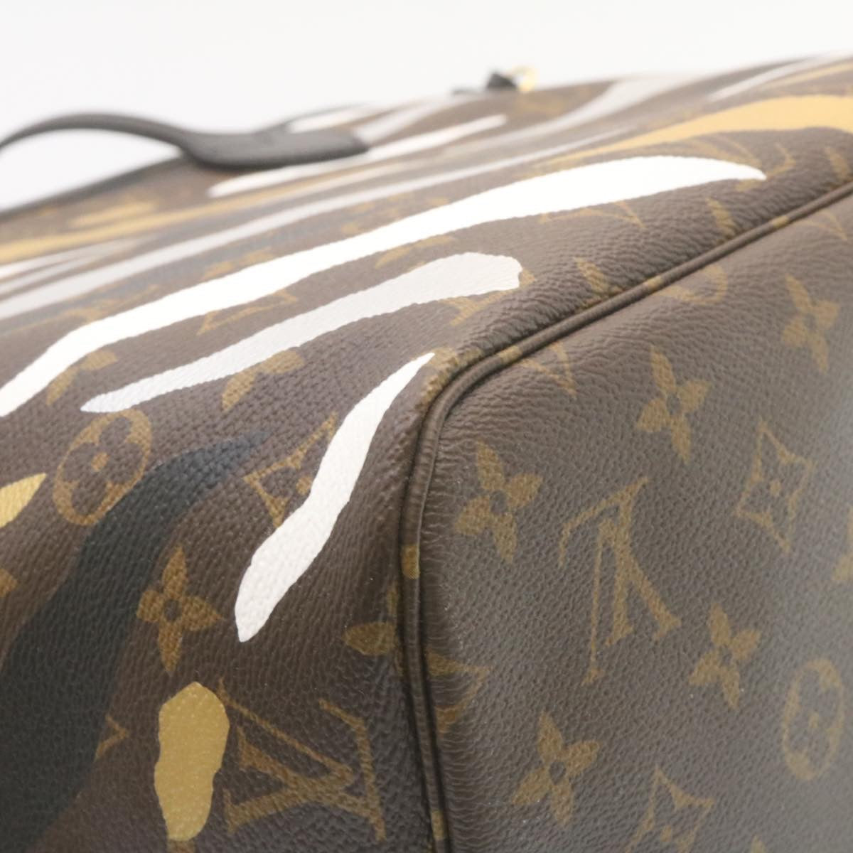 LOUIS VUITTON �~ LOL Monogram Camouflage Neverfull MM Tote Bag M45201 Auth 29024A