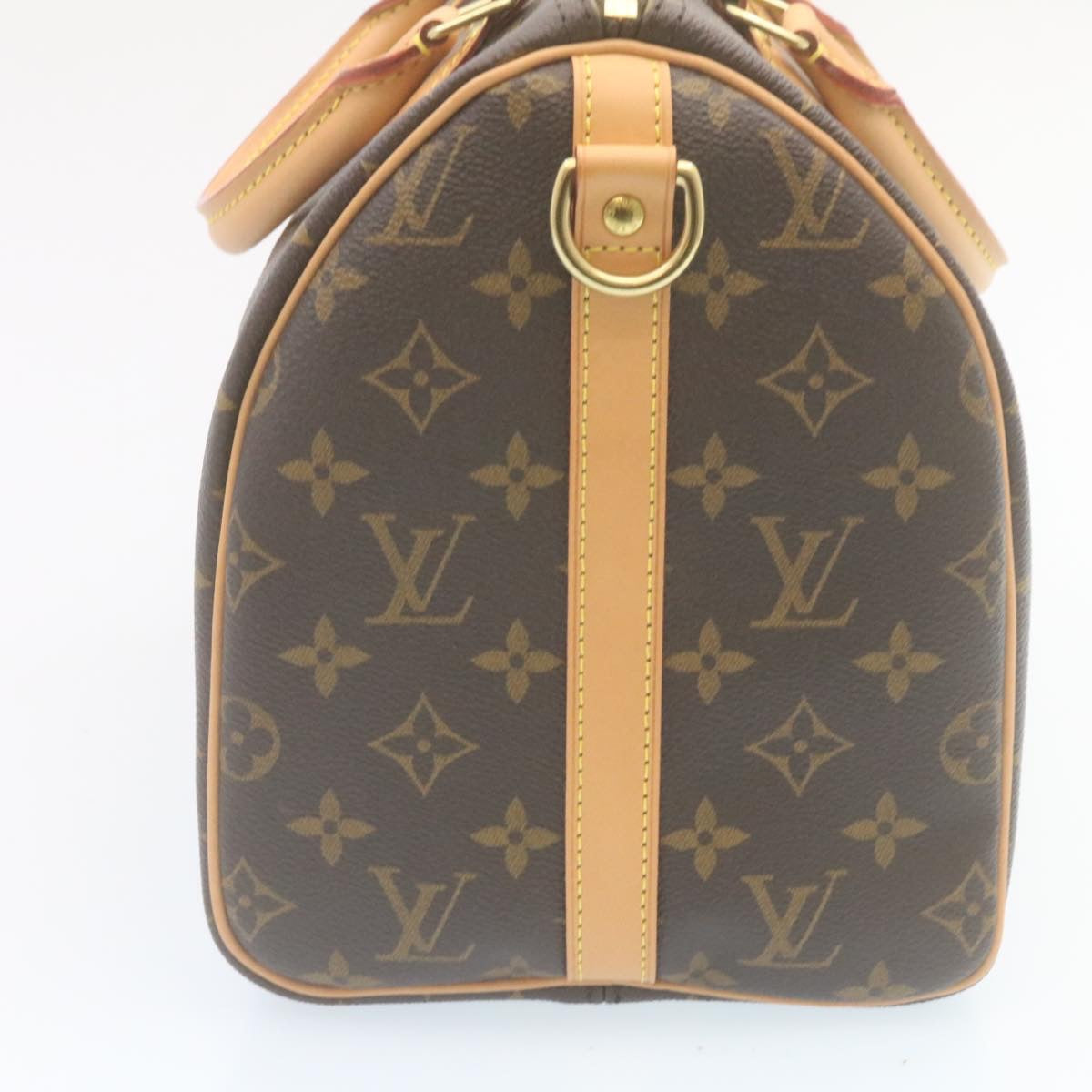 LOUIS VUITTON Monogram Love Lock Speedy Bandouliere30 HandBag M44365 Auth 29080A