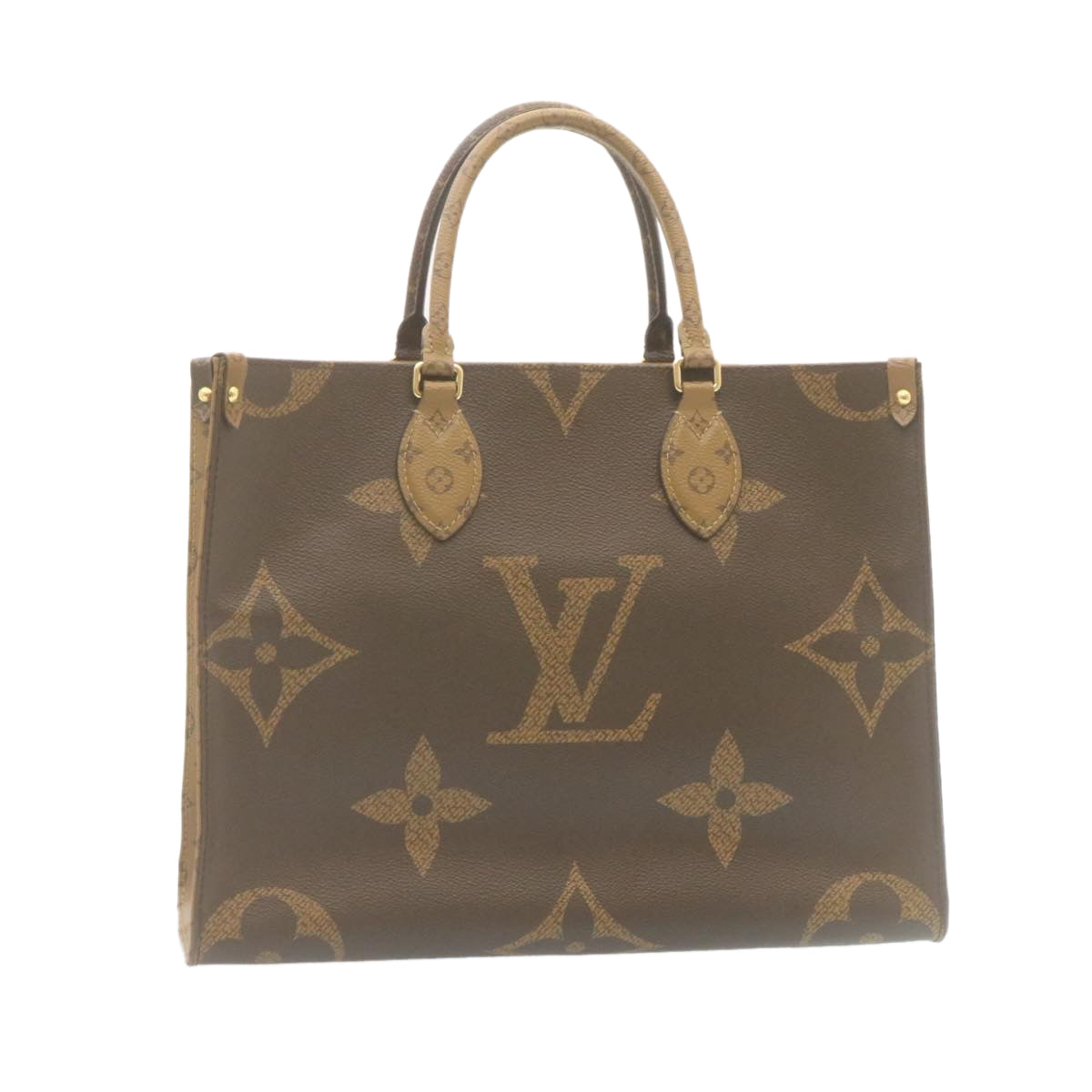 LOUIS VUITTON Monogram Reverse Giant On The Go MM Tote Bag M45321 LV  29088A