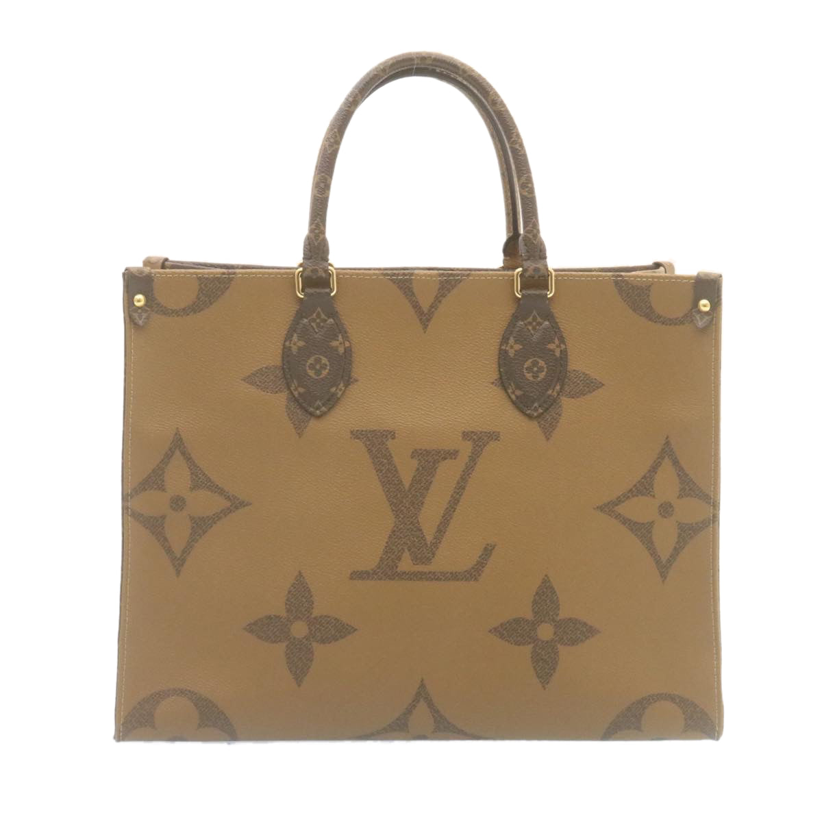 LOUIS VUITTON Monogram Reverse Giant On The Go MM Tote Bag M45321 LV  29088A