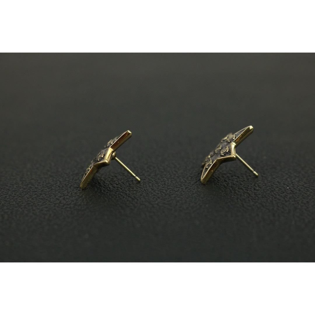 Excellent（Rank SA）｜ CHANEL  Glitter CC Logo Star Earrings ｜F25022006
