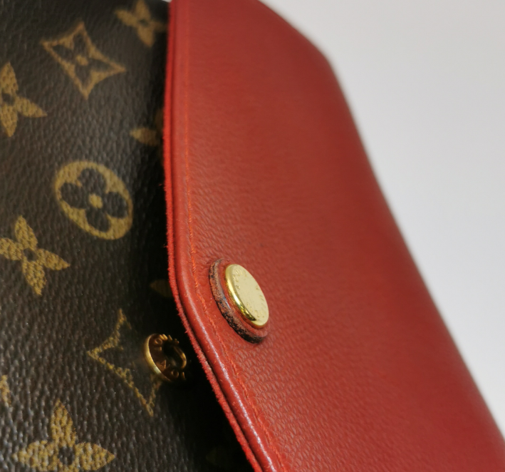 Preloved Louis Vuitton (LV) Twice Bag Red 250207781053054