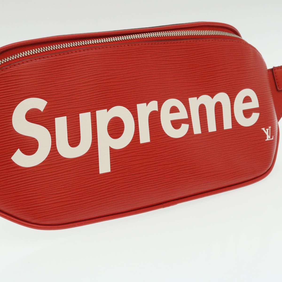 LOUIS VUITTON �~ Supreme Epi Bum Bag Waist Bag Red M53418 LV  29232A