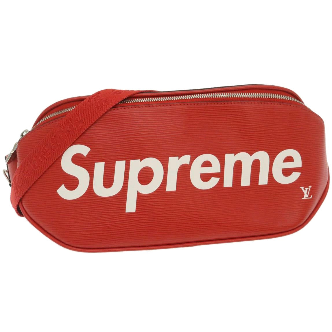 LOUIS VUITTON �~ Supreme Epi Bum Bag Waist Bag Red M53418 LV  29232A
